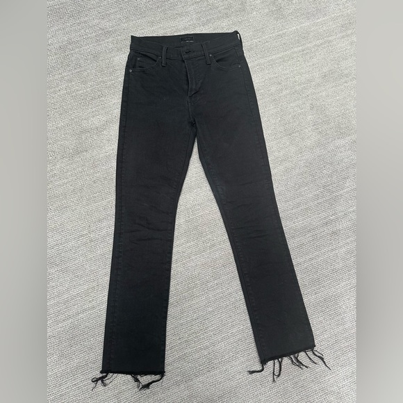 Mother Denim - Rascal Ankle Fray - “Pitch” Black - size 24 - Picture 1 of 4